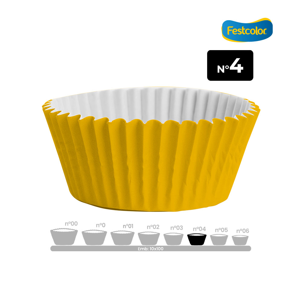 FORMA FESTCOLOR PAPEL N-4 AMARELA - PCT C/100 UNIDADES