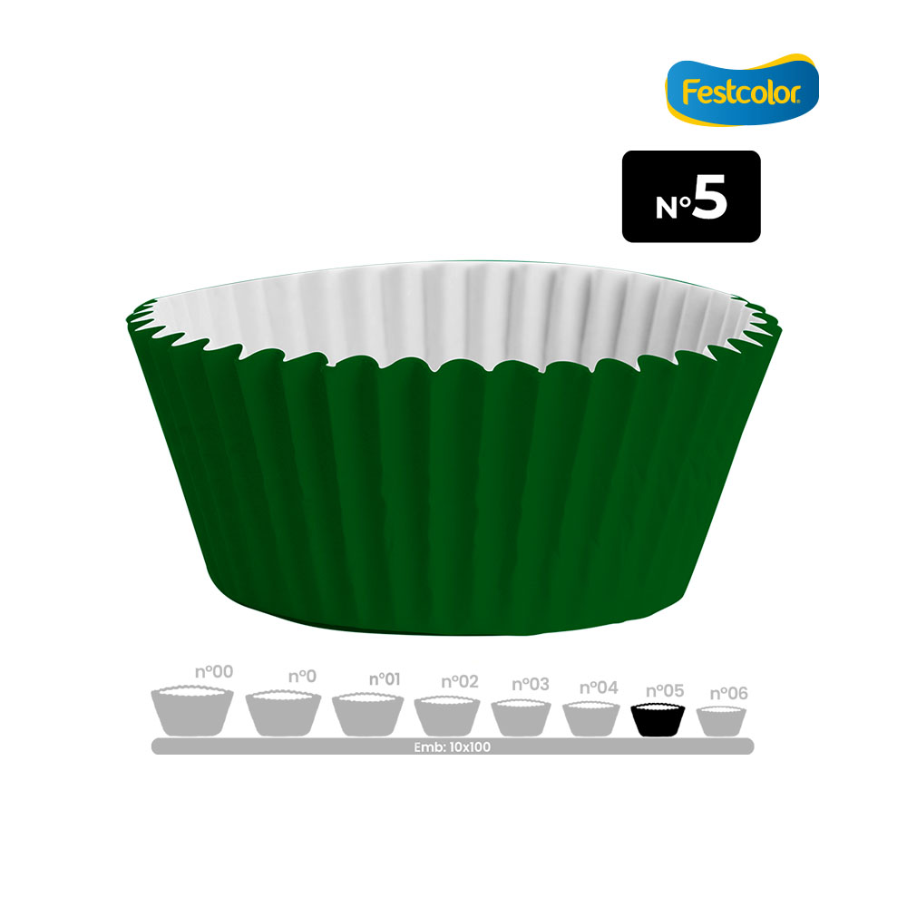 FORMA FESTCOLOR PAPEL N-5 VERDE - PCT C/100 UNIDADES