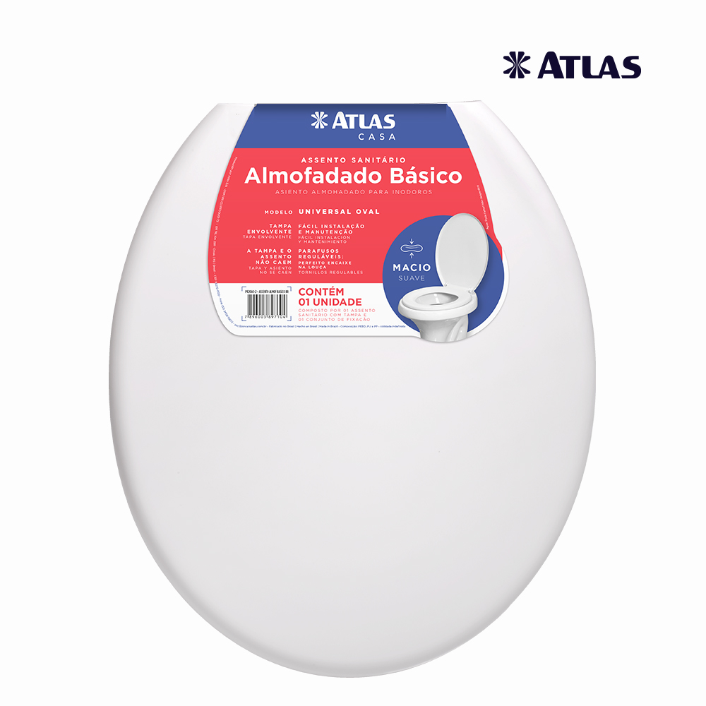 ASSENTO ATLAS ALMOFADADO BASICO BRANCO