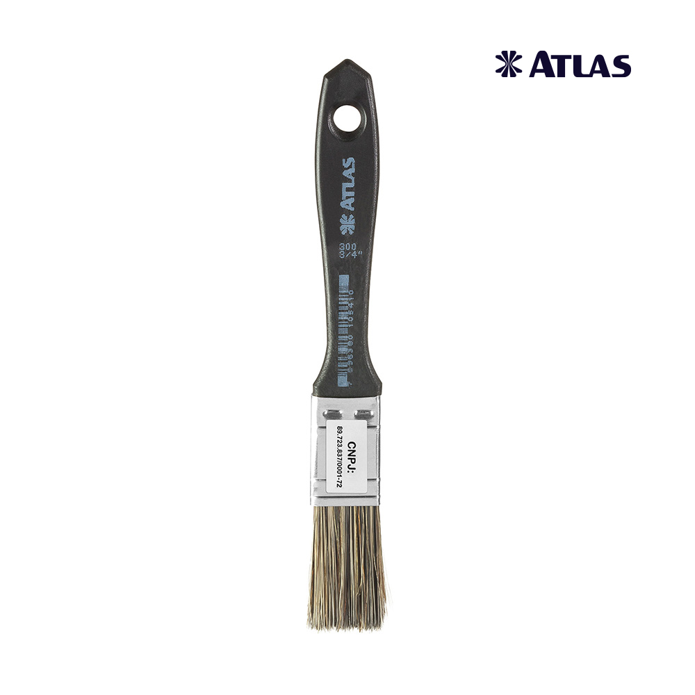 TRINCHA ATLAS 300 PRETA COM CERDA GRISALHAS  3/4”
