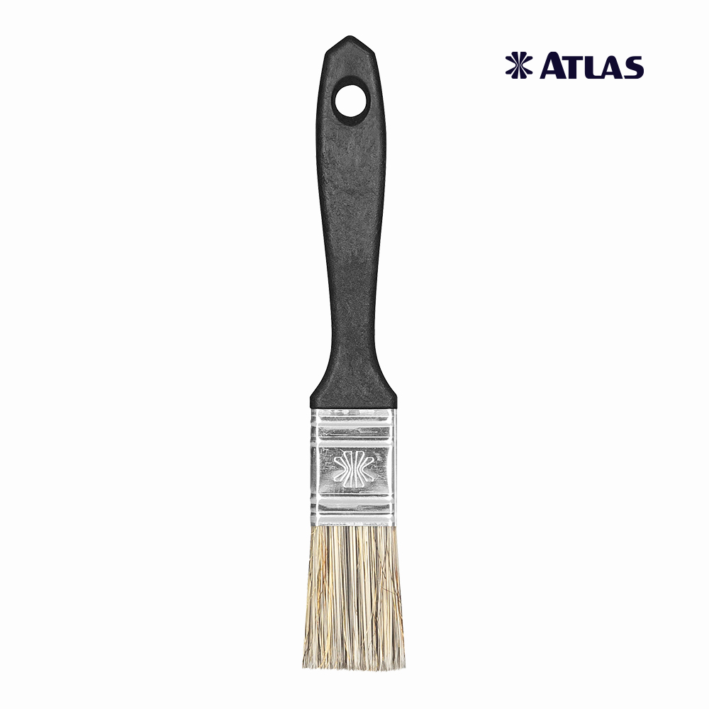 TRINCHA ATLAS 300 PRETA COM CERDA GRISALHAS  1”