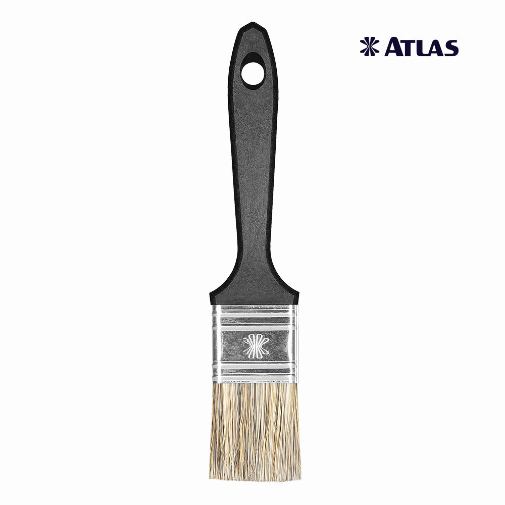 TRINCHA ATLAS 300 PRETA COM CERDA GRISALHAS  1.1/2”
