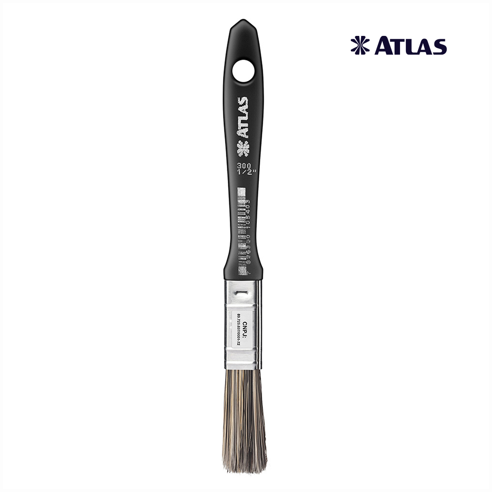 TRINCHA ATLAS 300 PRETA COM CERDA GRISALHAS  1/2”