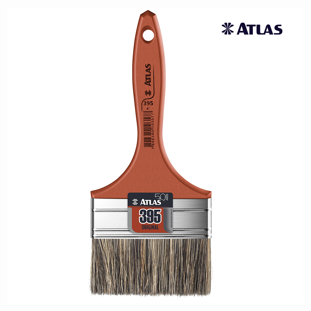 TRINCHA ATLAS MEDIA CABO VERMELHO COM CERDA GRISALHAS  4”