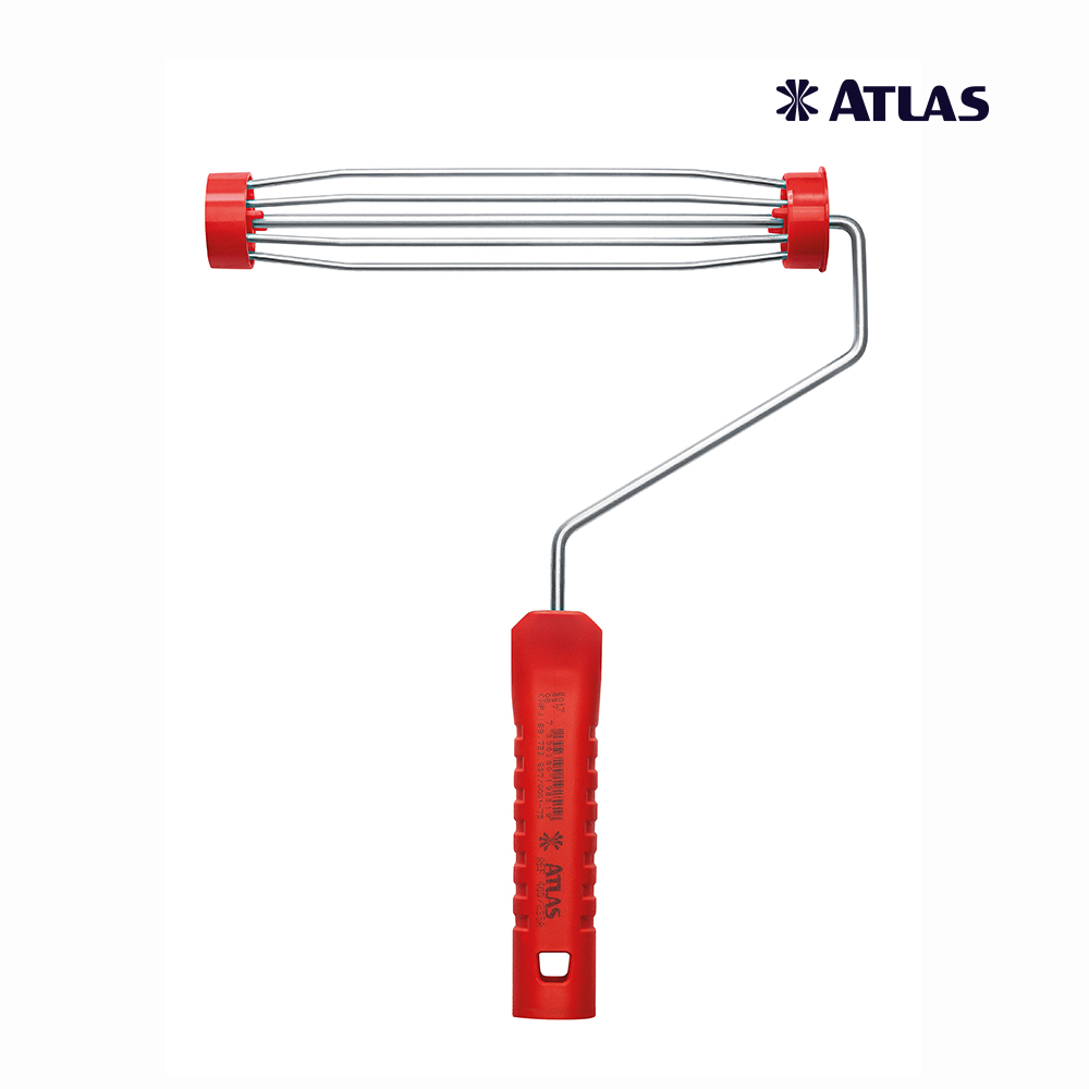 SUPORTE PARA ROLO ATLAS SEM ROSCA EM ACO TIPO GAIOLA 23CM