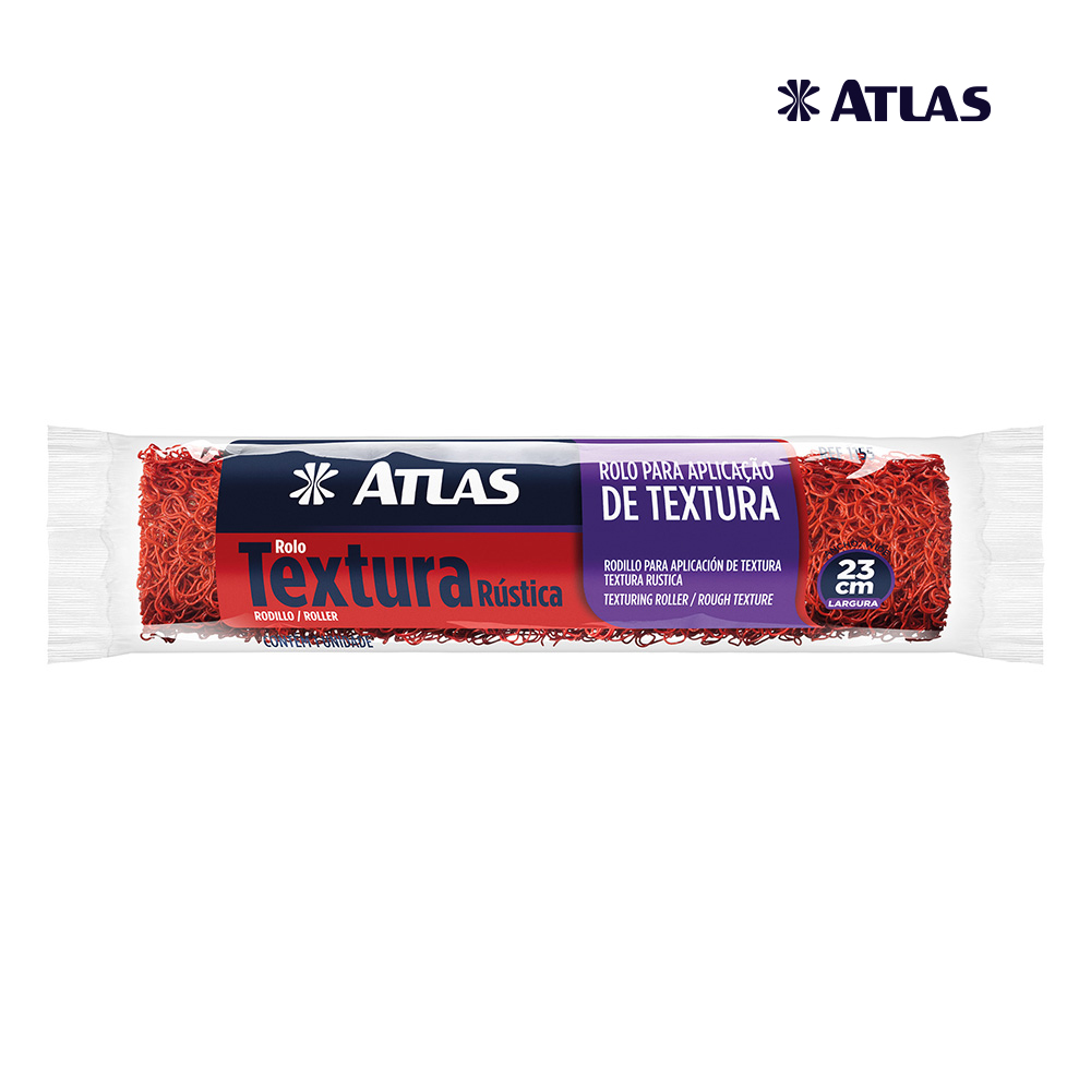ROLO ATLAS P/TEXTURA RUSTICA 23CM S/CABO