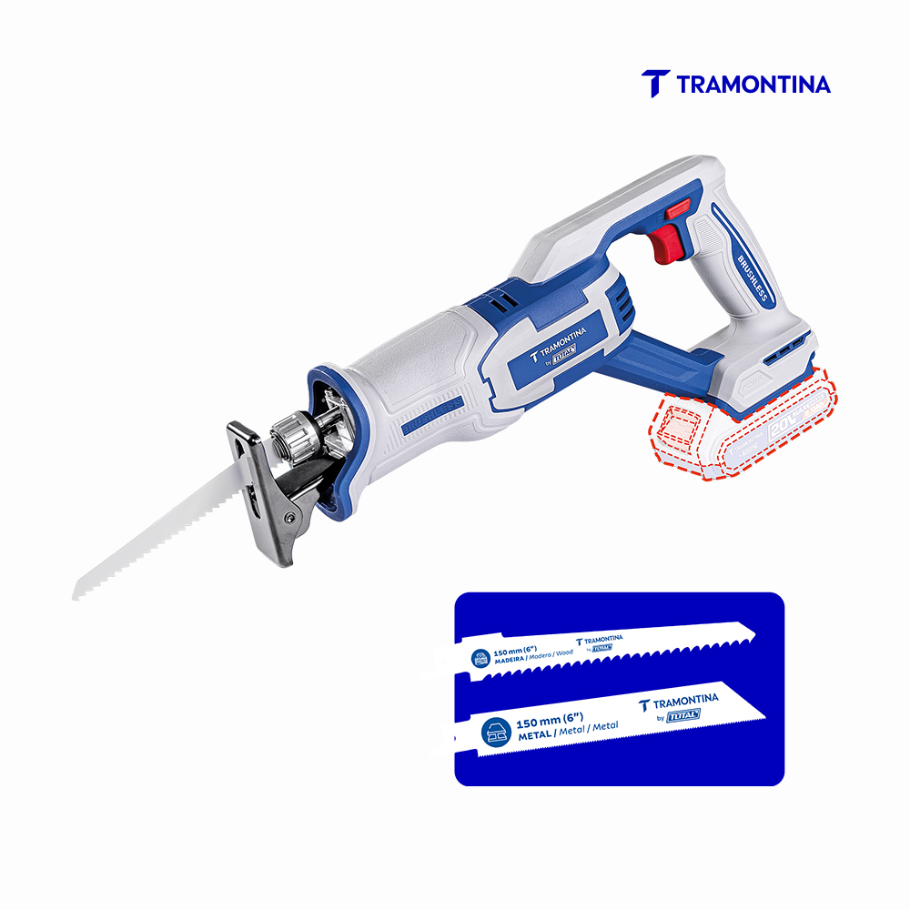 SERRA SABRE TRAMONTINA 20V 2800RPM BL S/BATERIA