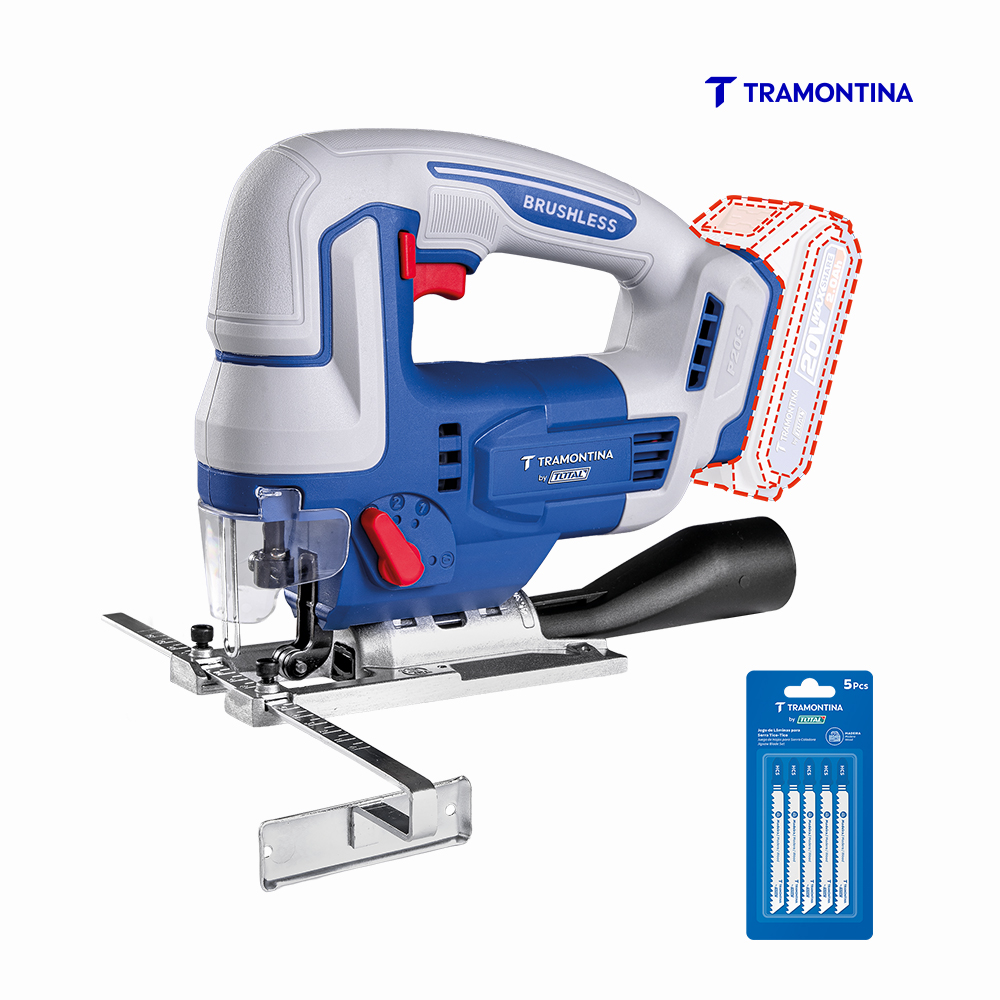 SERRA TICO-TICO TRAMONTINA 20V 3000RPM BL S/BATERIA