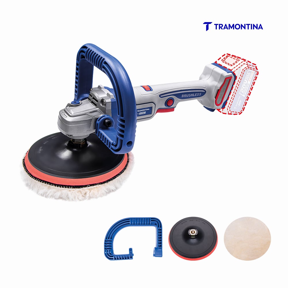 POLITRIZ TRAMONTINA 7” 20V BL S/BATERIA