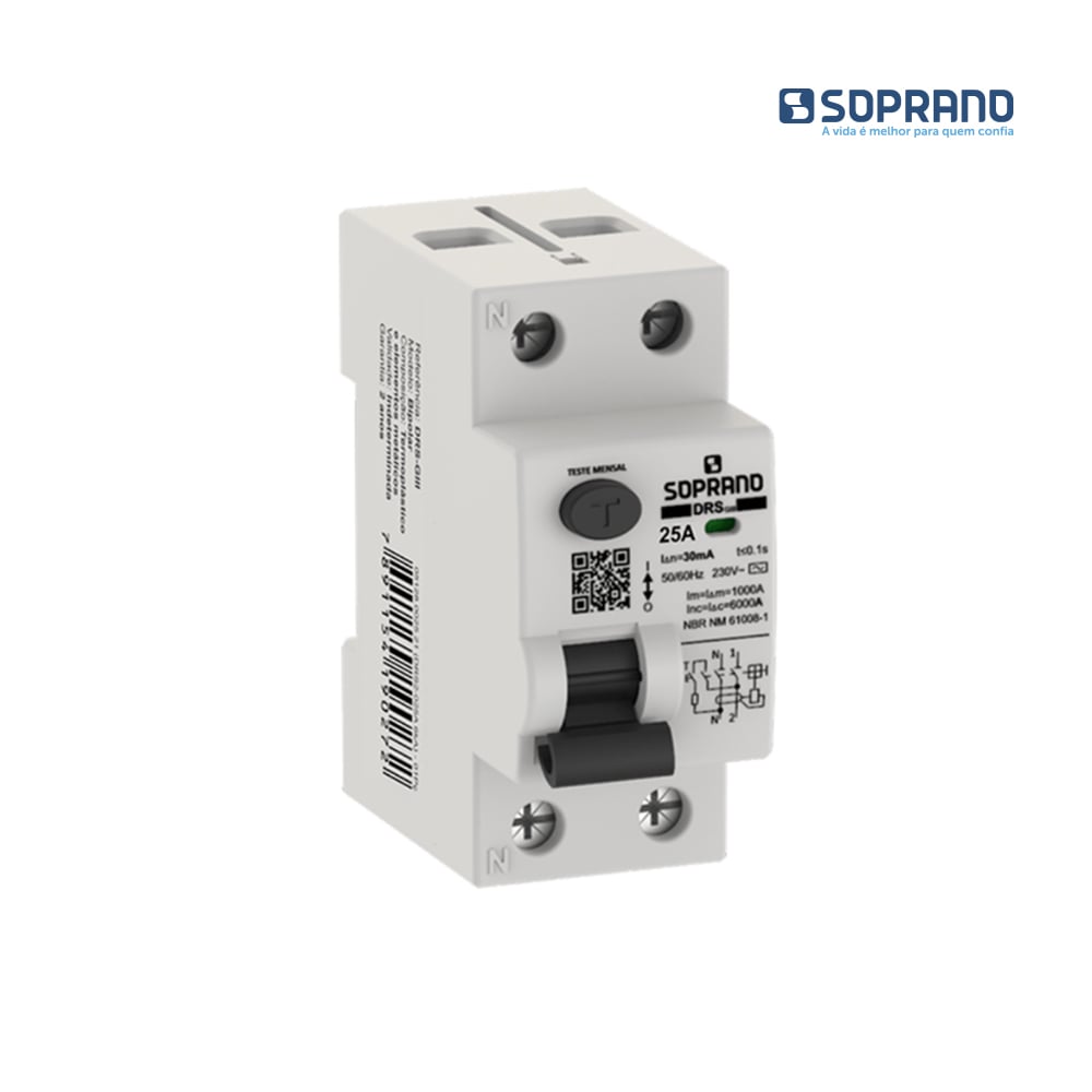 DISJUNTOR SOPRANO (DR) BIPOLAR GIII  40A BRANCO