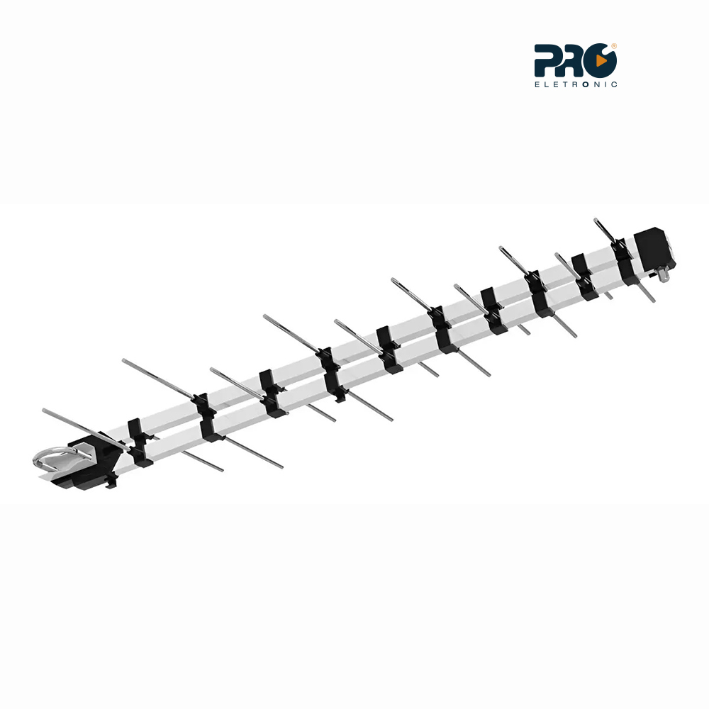 ANTENA DIGITAL PROELETRONIC ALTO GANHO 14DBI/20 ELEMENTOS