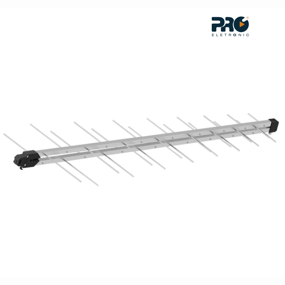 ANTENA DIGITAL PROELETRONIC SUPER LOG CONECTOR DIANTEIRO 16DBI/38 ELEMENTOS