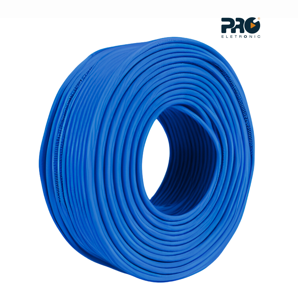 CABO PROELETRONIC 4 PARES CFTV/REDE 8 FIOS RL C/305M AZUL