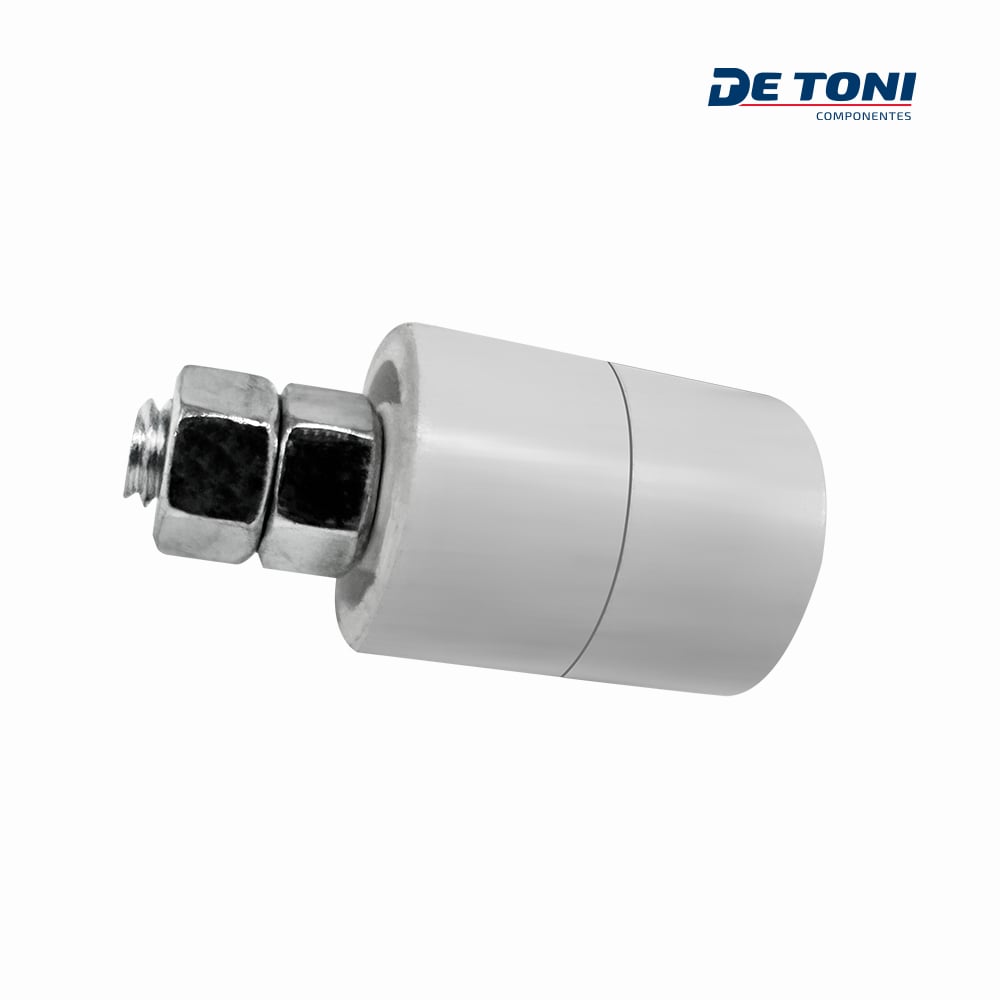 GUIA SUPERIOR DE TONI NYLON 22X75MM P/PORTAO DE CORRER - NYLON BRANCO
