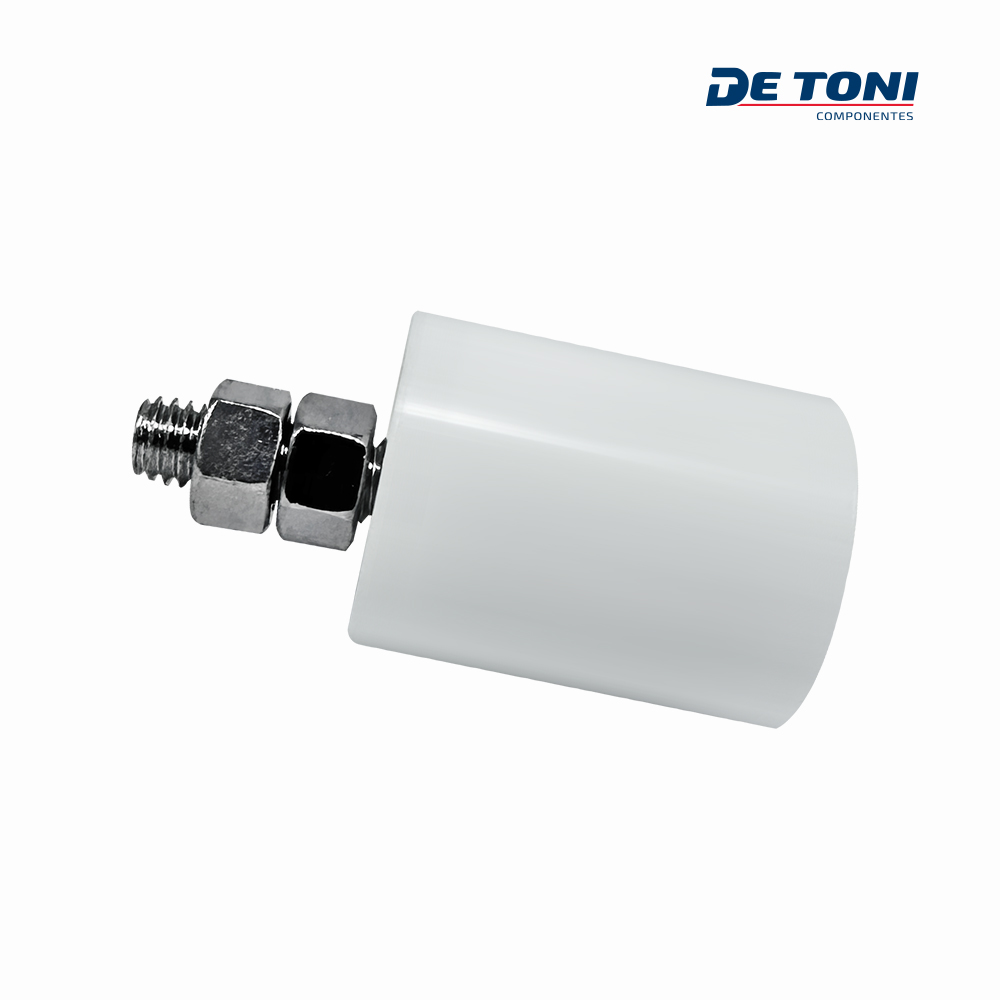 GUIA SUPERIOR DE TONI NYLON 36,7X46MM P/PORTAO DE CORRER - NYLON BRANCO