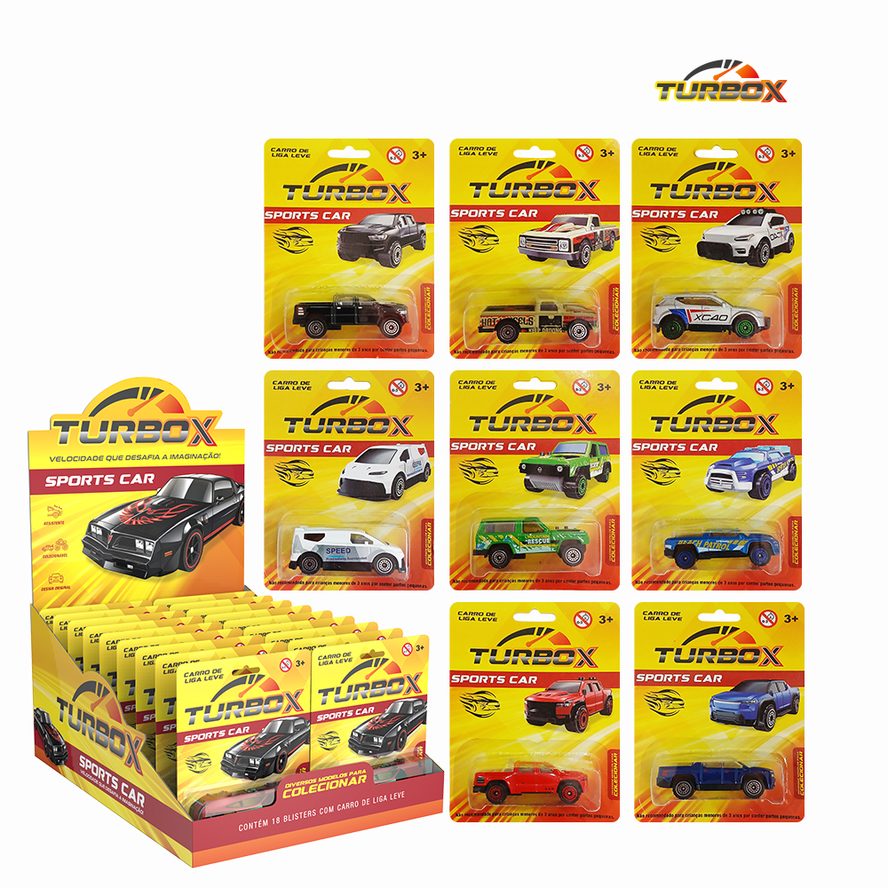 CARRINHO COLECIONAVEL POPKINS TURBO SPORTS CAR