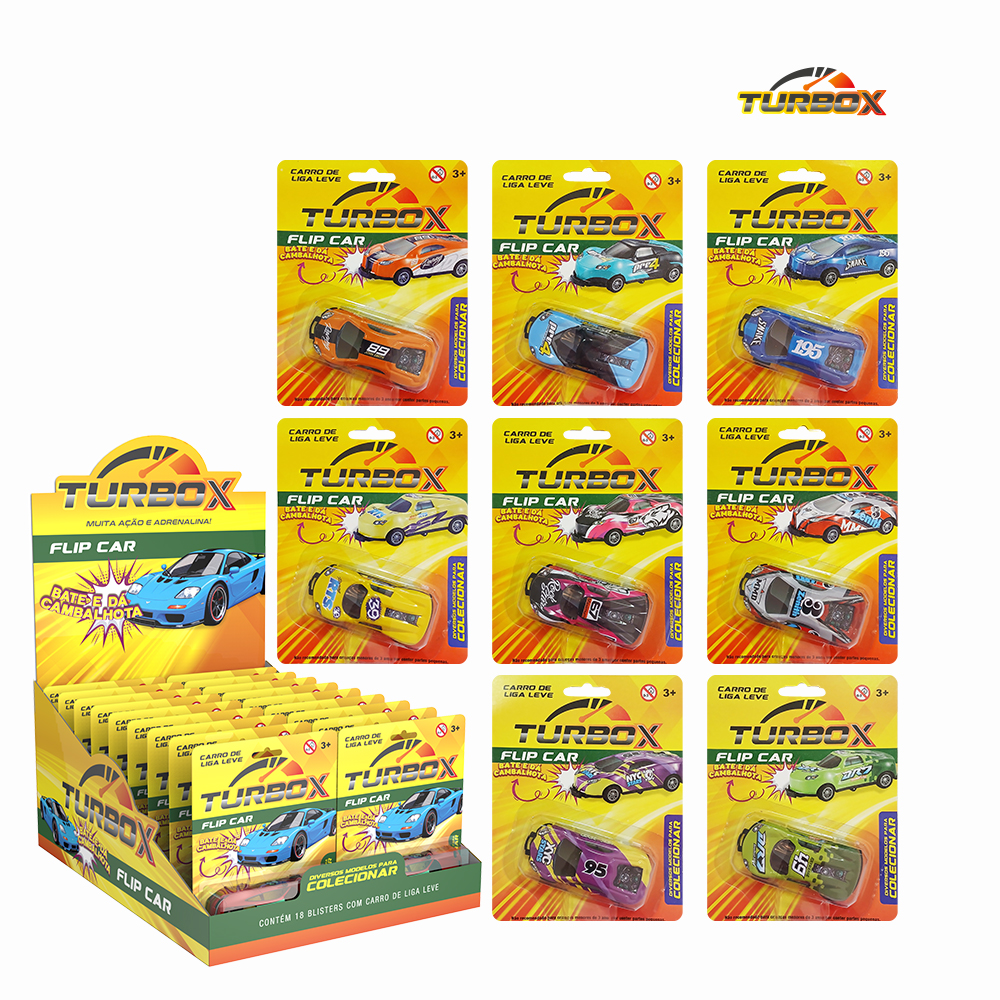 CARRINHO COLECIONAVEL POPKINS TURBO FLIP CAR