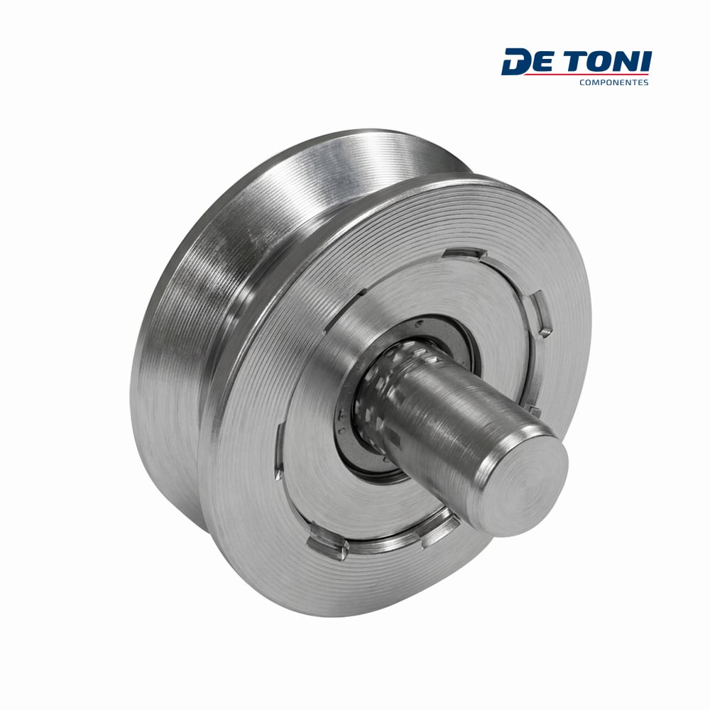 ROLDANA DE TONI DE FERRO 2”X17MM C/PINO - FERRO ZINCADO