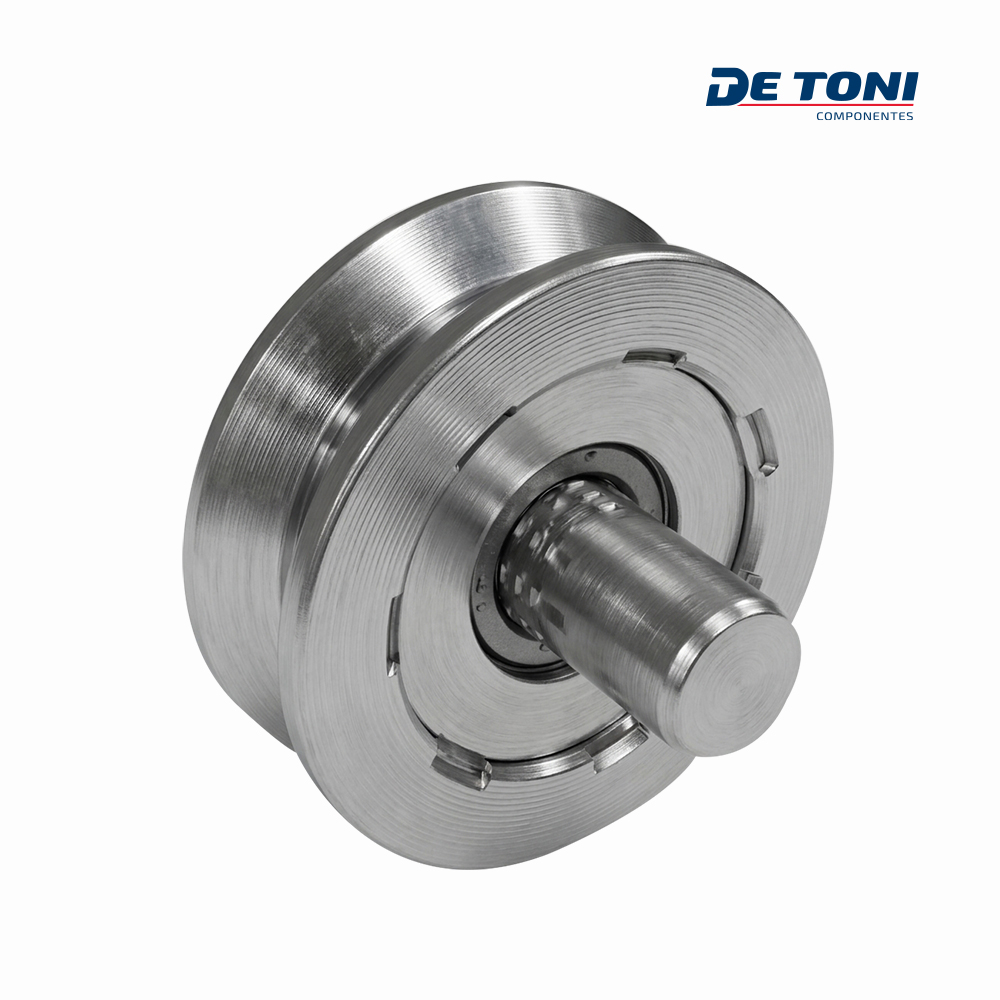 ROLDANA DE TONI DE FERRO 3”X19MM C/PINO - FERRO ZINCADO