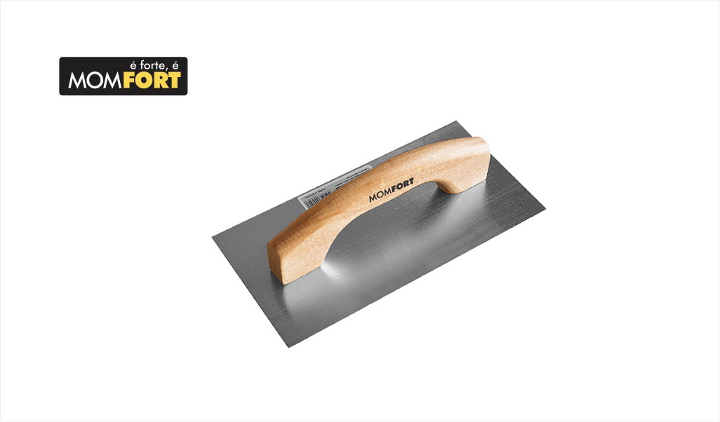 DESEMPENADEIRA MOMFORT ACO LISA 12X24CM CB MAD