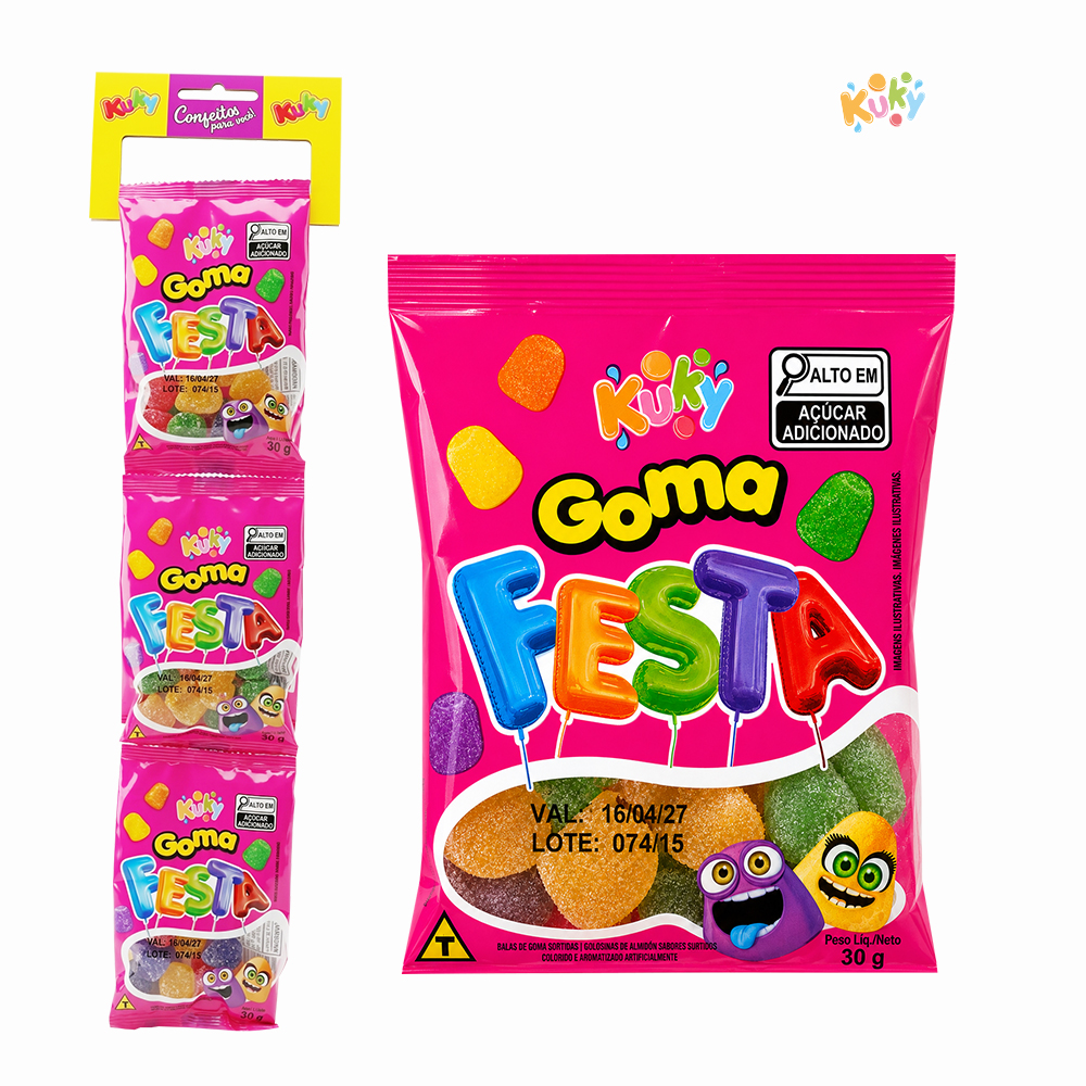 BALA GOMA KUKY FESTA 30GR