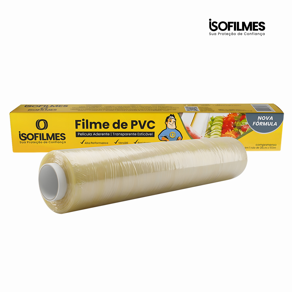 FILME PVC ISOFILMES 8 MICRA 28CMX100METROS TB02