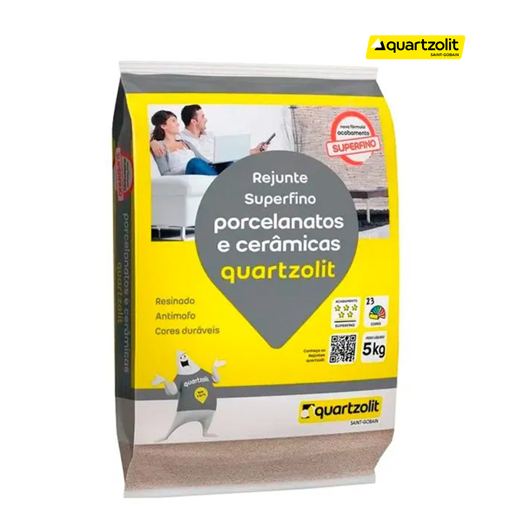 REJUNTE QUARTZOLIT PARA PORCELANATO  BEGE COM 05KG