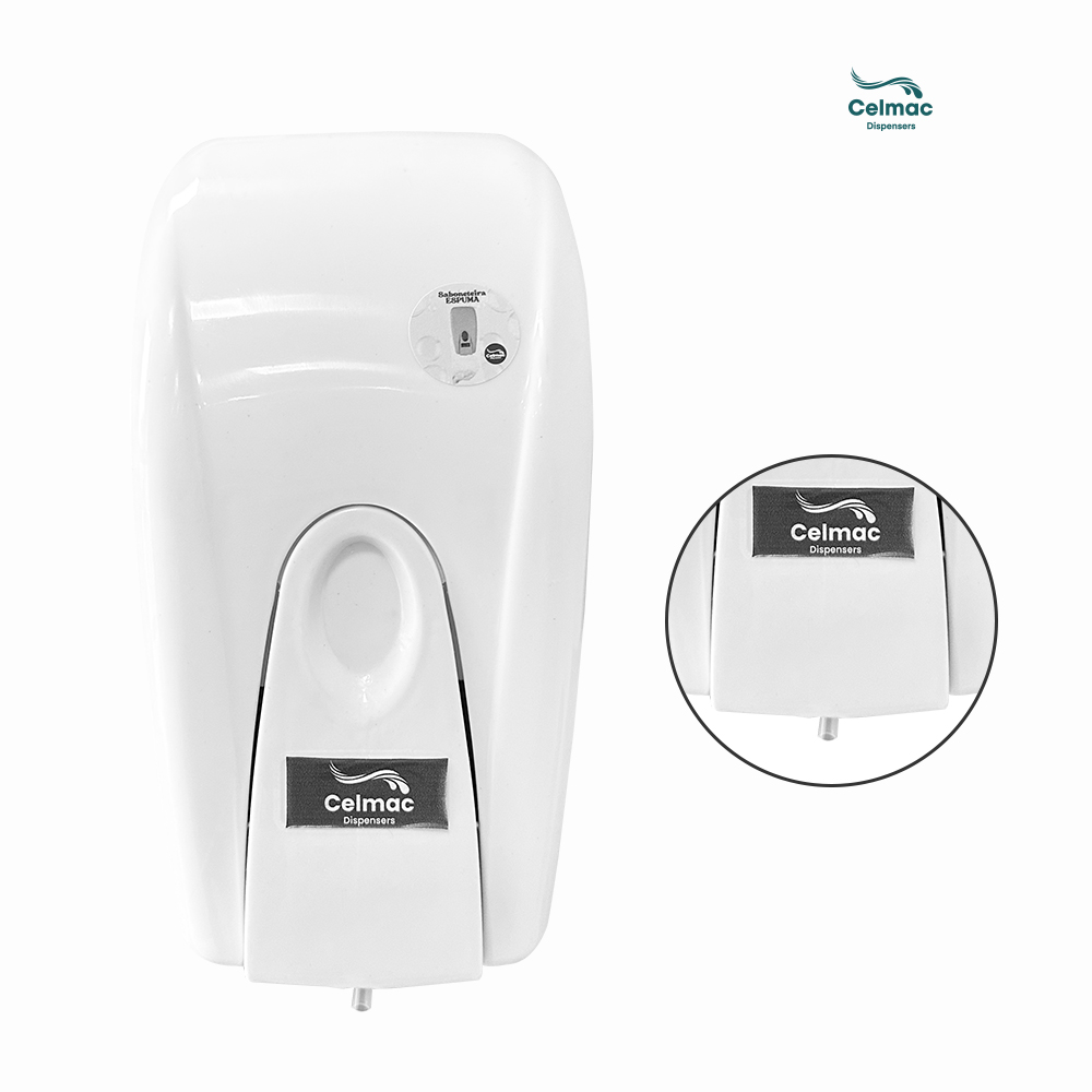 DISPENSER CELMAC SABONETEIRA ESPUMA SB300 ECO BRANCO GELO