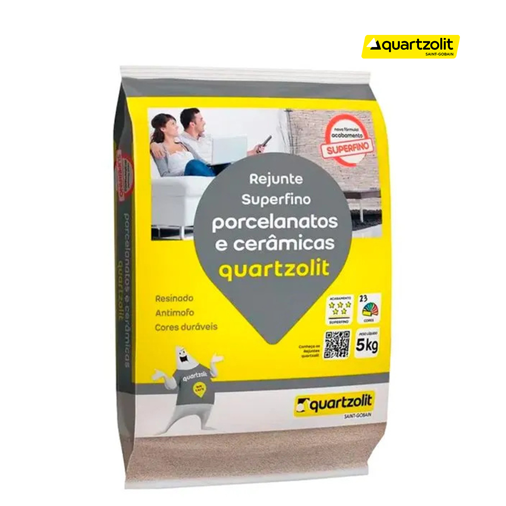 REJUNTE QUARTZOLIT PARA PORCELANATO  BRANCO COM 05KG