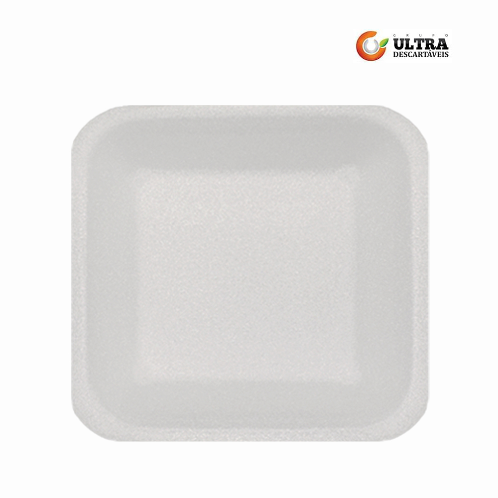 BANDEJA ULTRATHERM ISOPOR B30 200X140X30MM BRANCA C/400 UNIDADES