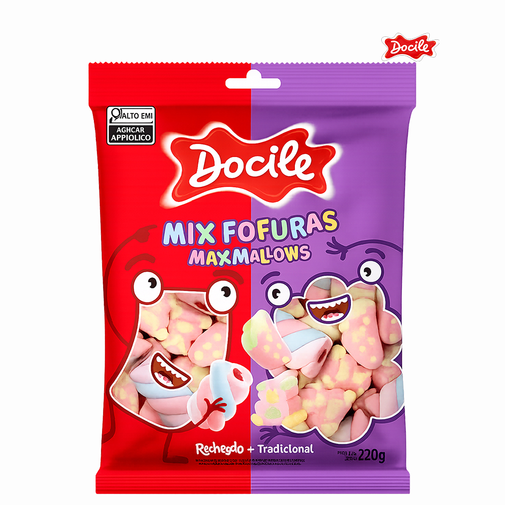 MAXMALLOW DOCILE MIX FOFURAS 220 GRAMAS