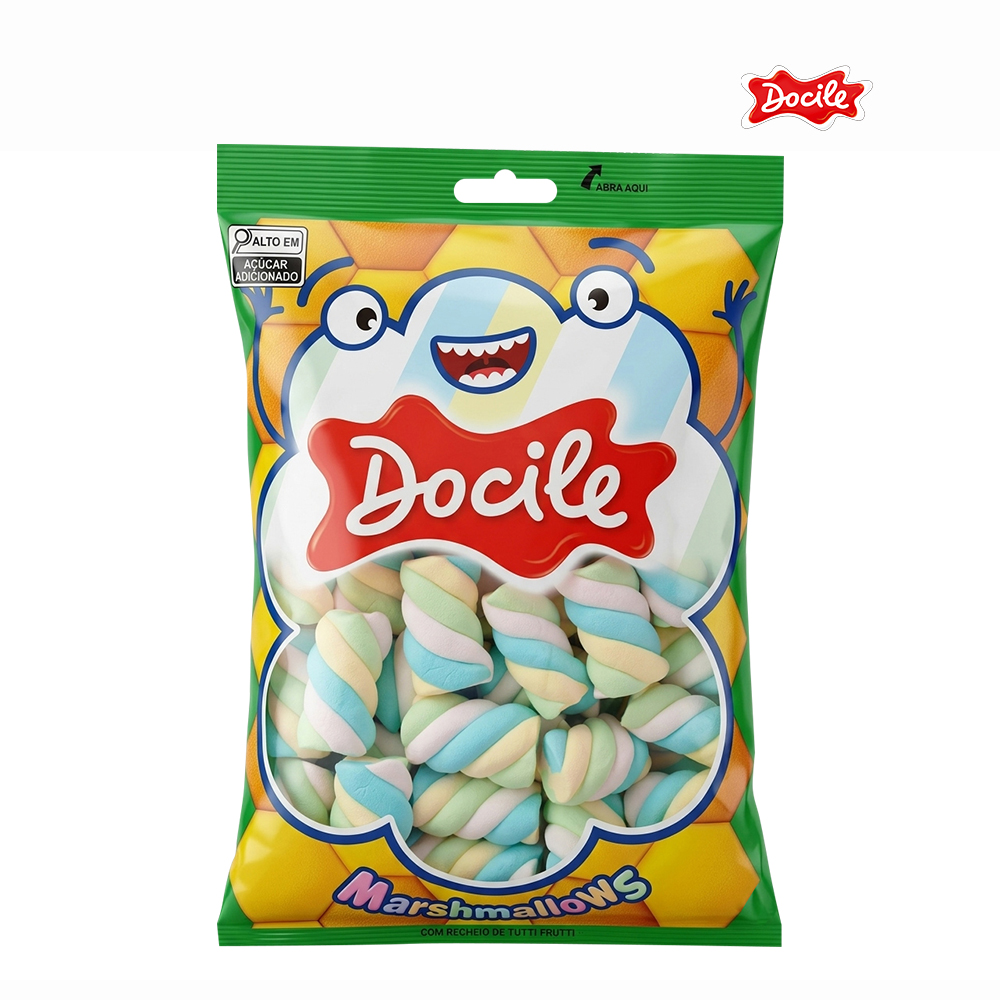 MAXMALLOWS DOCILE TWIST BRASIL COPA BAUNILHA 220G.