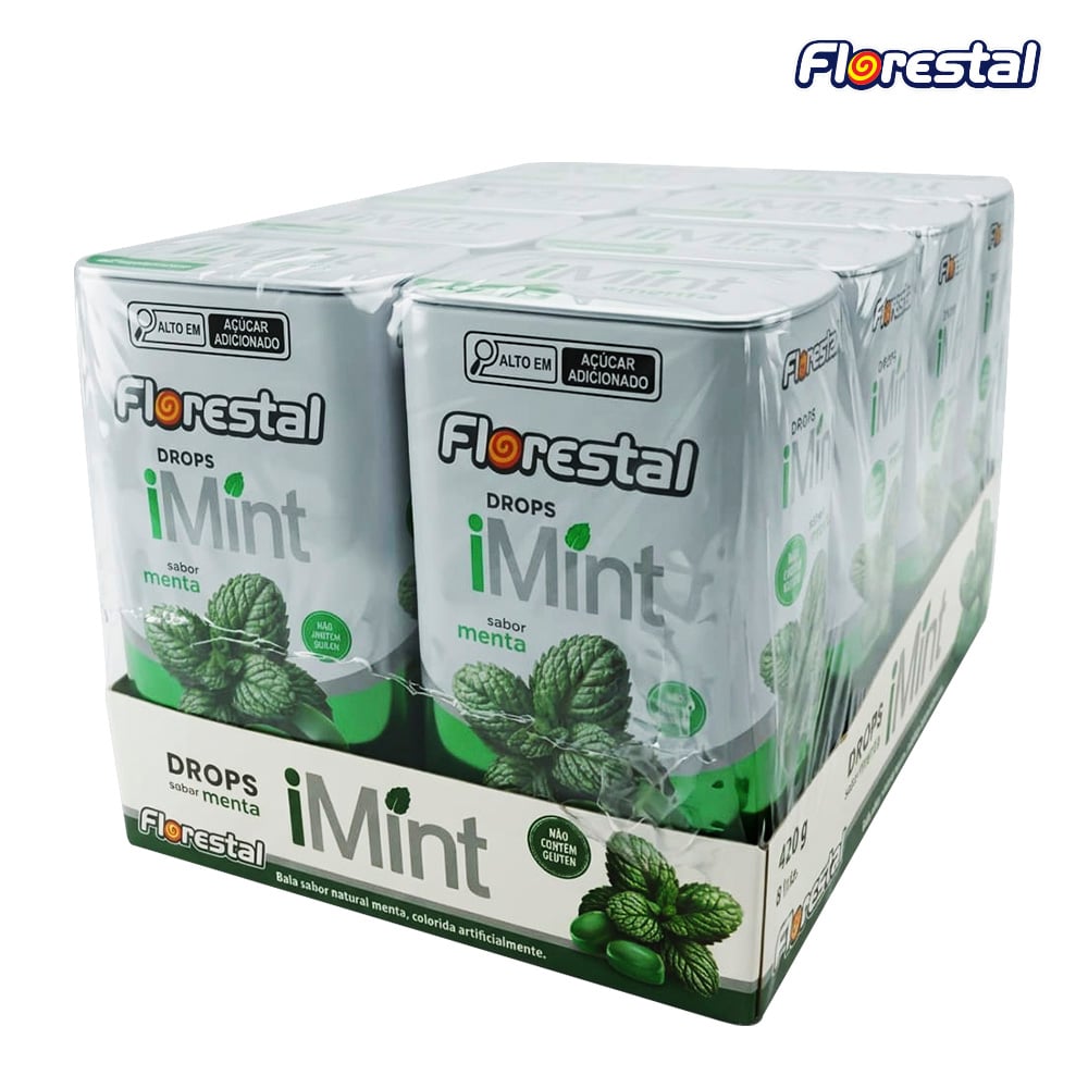 BALA FLORESTAL LATA I MINT 52,5GR - DISPLAY C/08 LATAS
