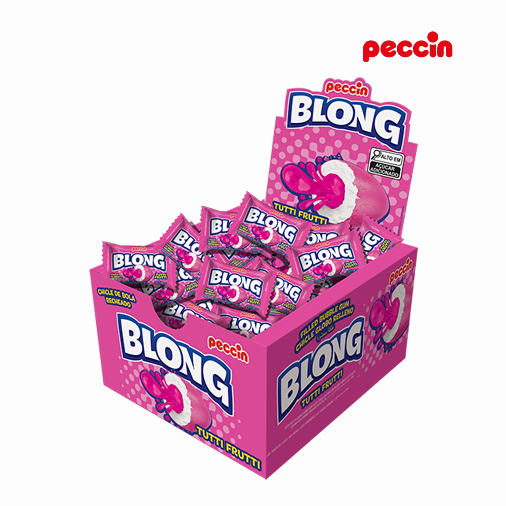 CHICLETE PECCIN BLONG TUTTI-FRUTTI 200GR