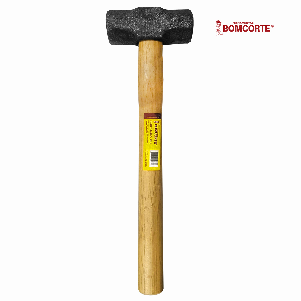MARRETA BOMCORTE FORJADO 1KG C/CABO MADEIRA