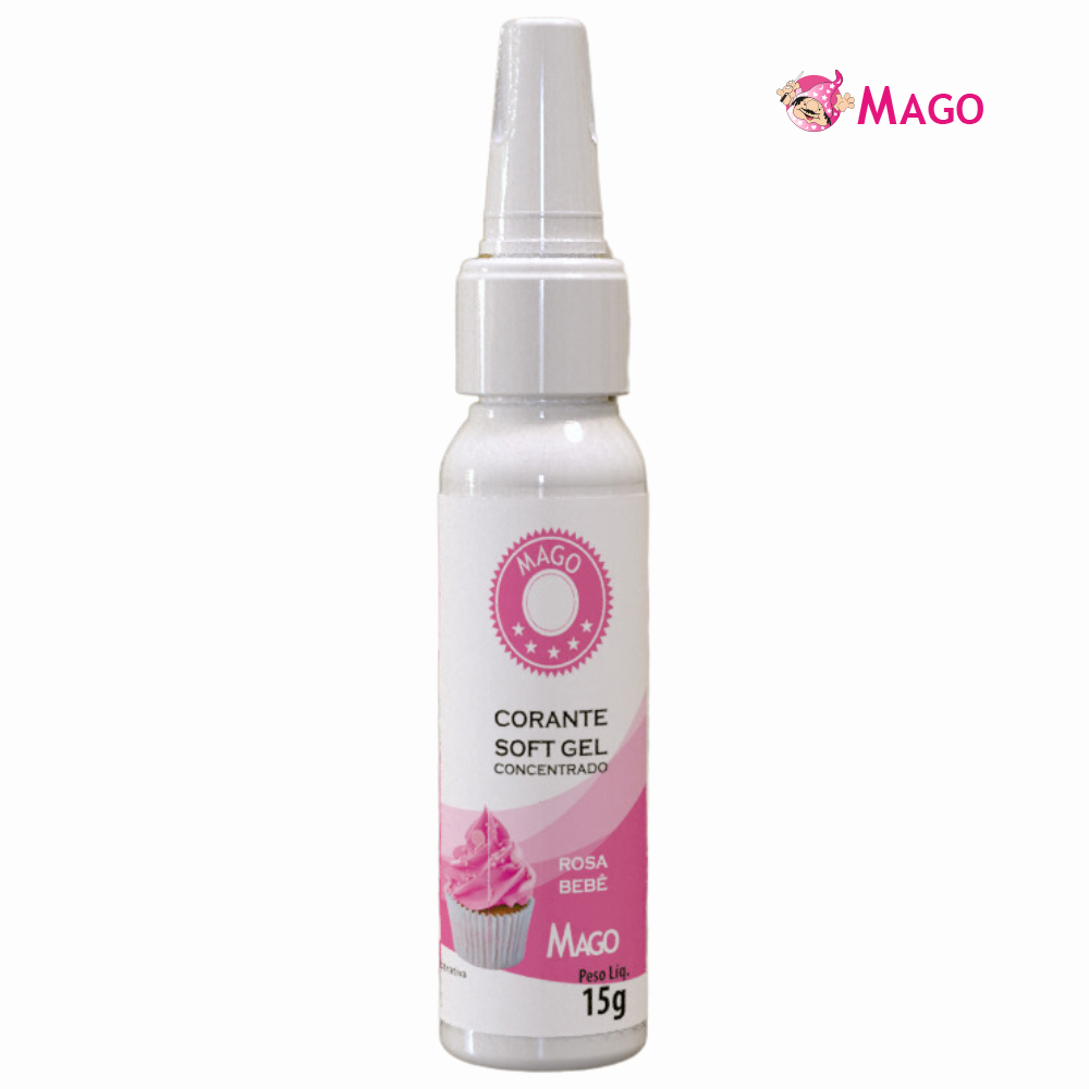CORANTE MAGO SOFTGEL ROSA BEBÊ 15GR