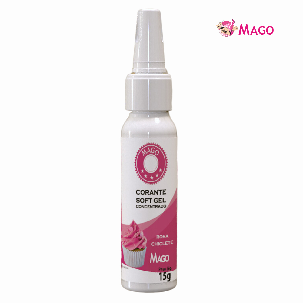 CORANTE MAGO SOFTGEL ROSA CHICLETE 15GR