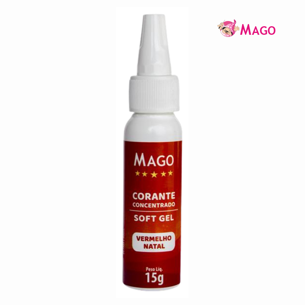 CORANTE MAGO SOFTGEL VERMELHO NATAL 15GR