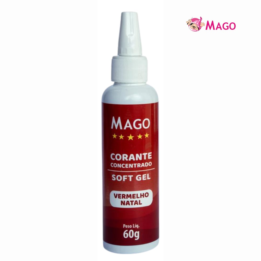CORANTE MAGO SOFTGEL VERMELHO NATAL 60GR