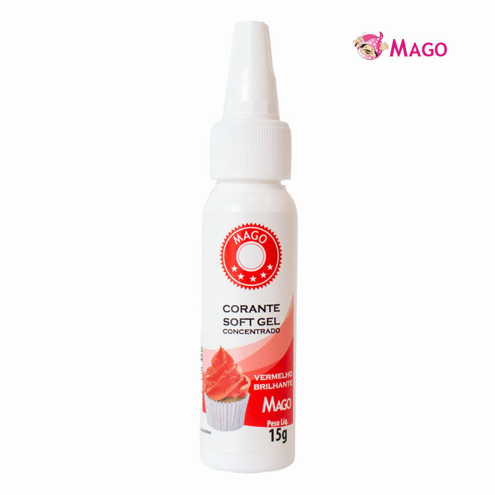 CORANTE MAGO SOFTGEL VERMELHO BRILHANTE 15GR
