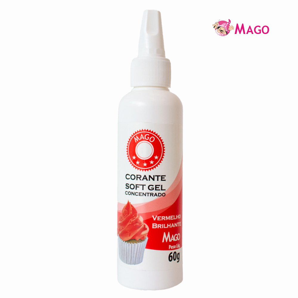 CORANTE MAGO SOFTGEL VERMELHO BRILHANTE 60GR