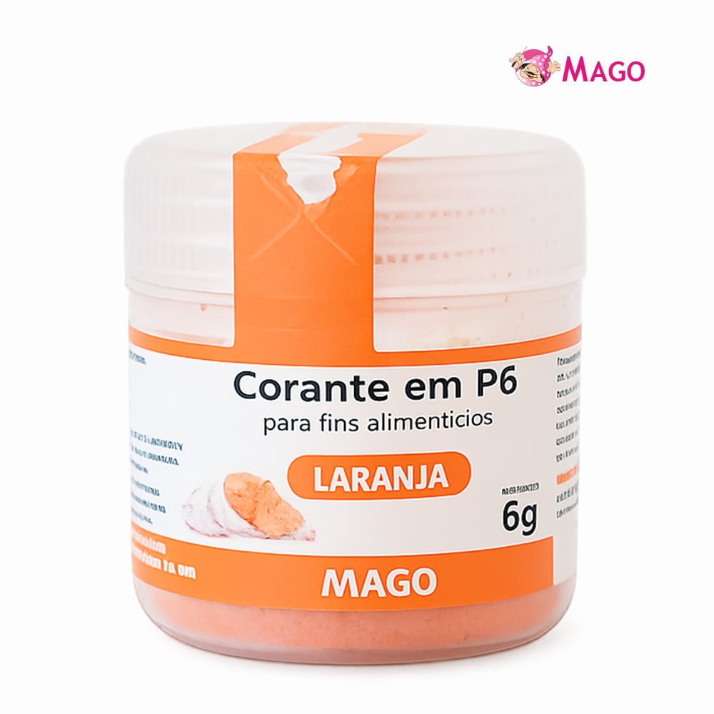 CORANTE MAGO EM PO PARA FINS ALIMENTICIOS 6GR LARANJA