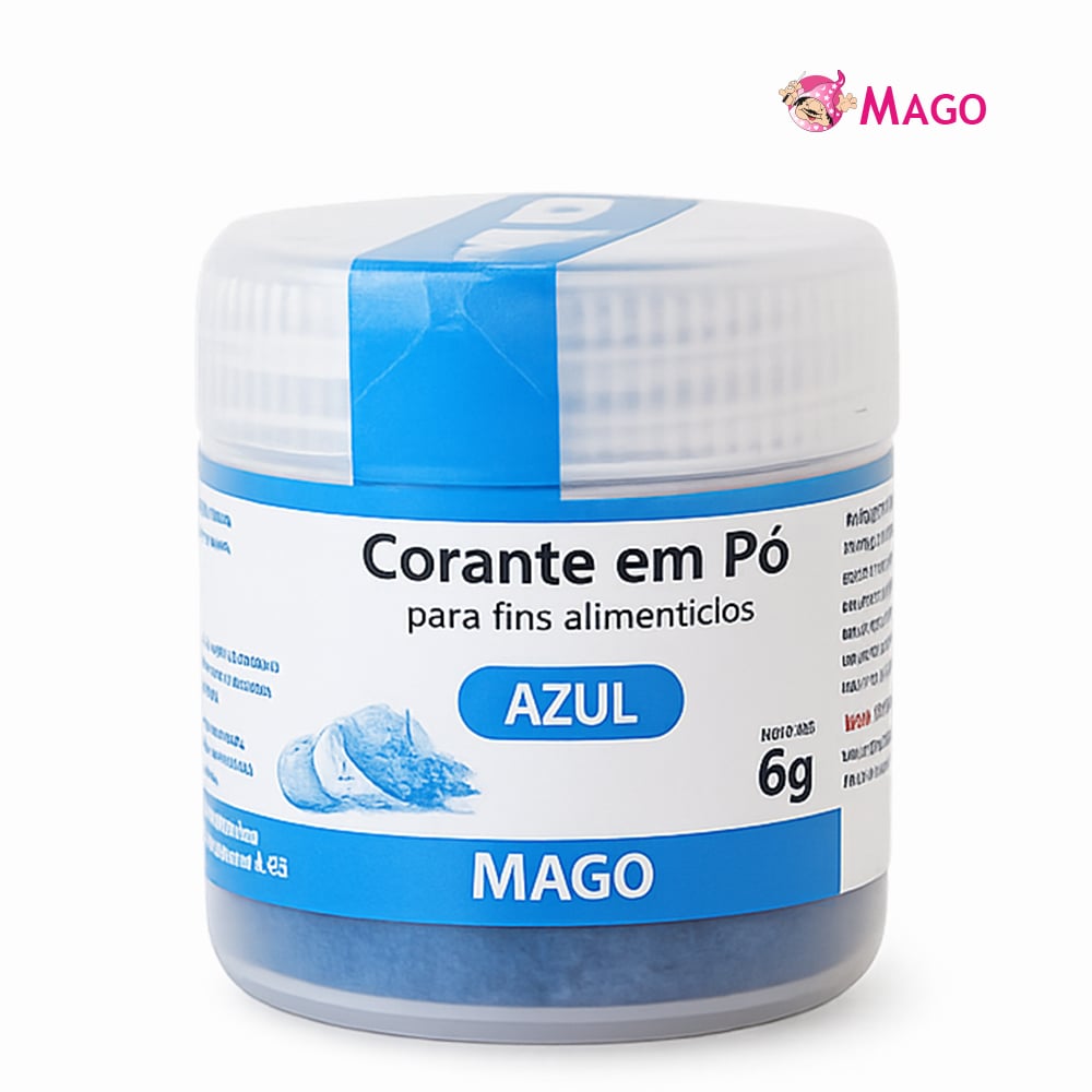 CORANTE MAGO EM PO PARA FINS ALIMENTICIOS 6GR AZUL