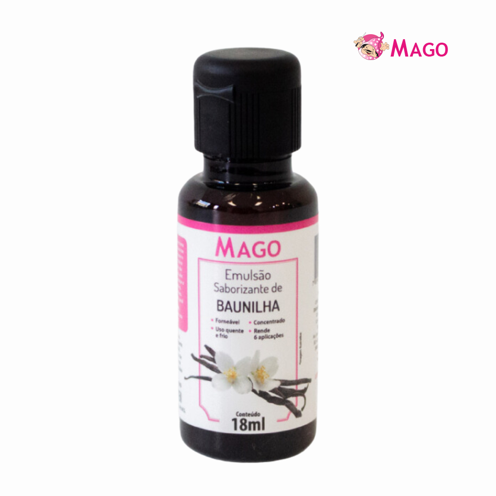 EMULSAO SABORIZANTE MAGO 18ML BAUNILHA
