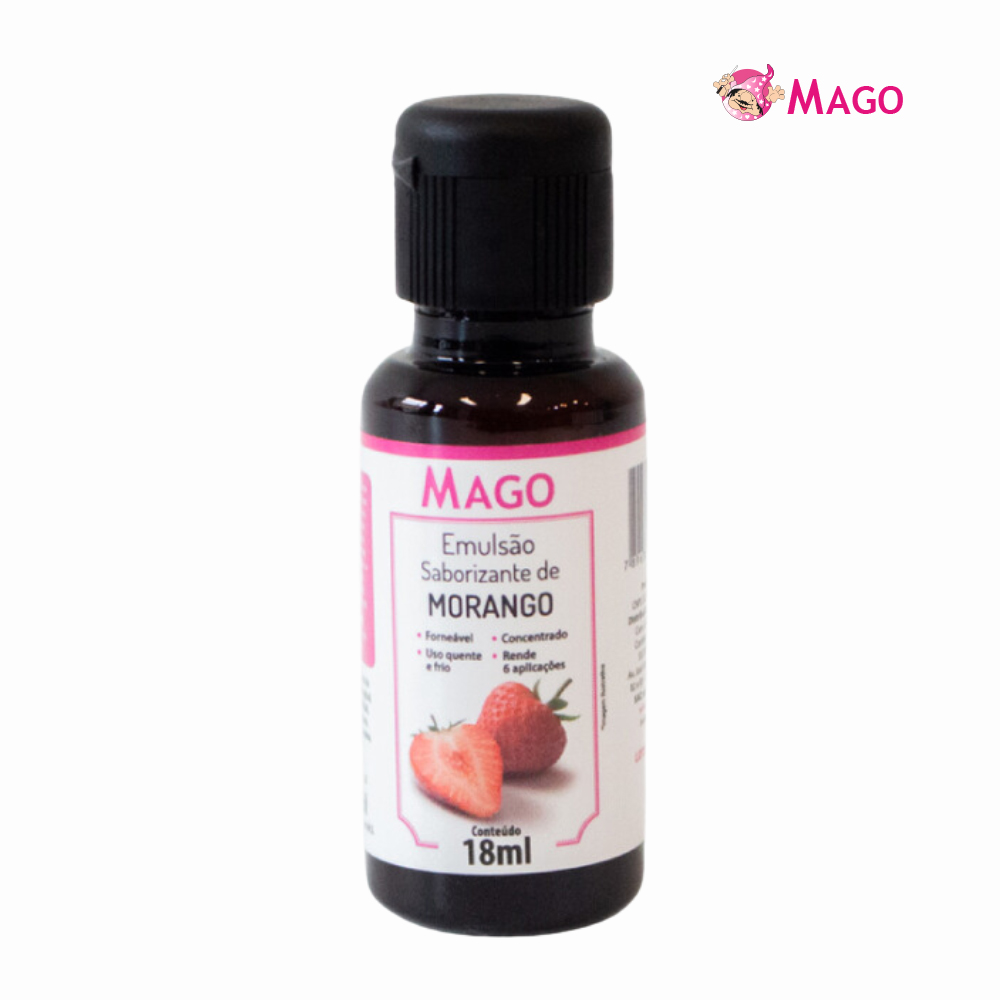 EMULSAO SABORIZANTE MAGO 18ML MORANGO
