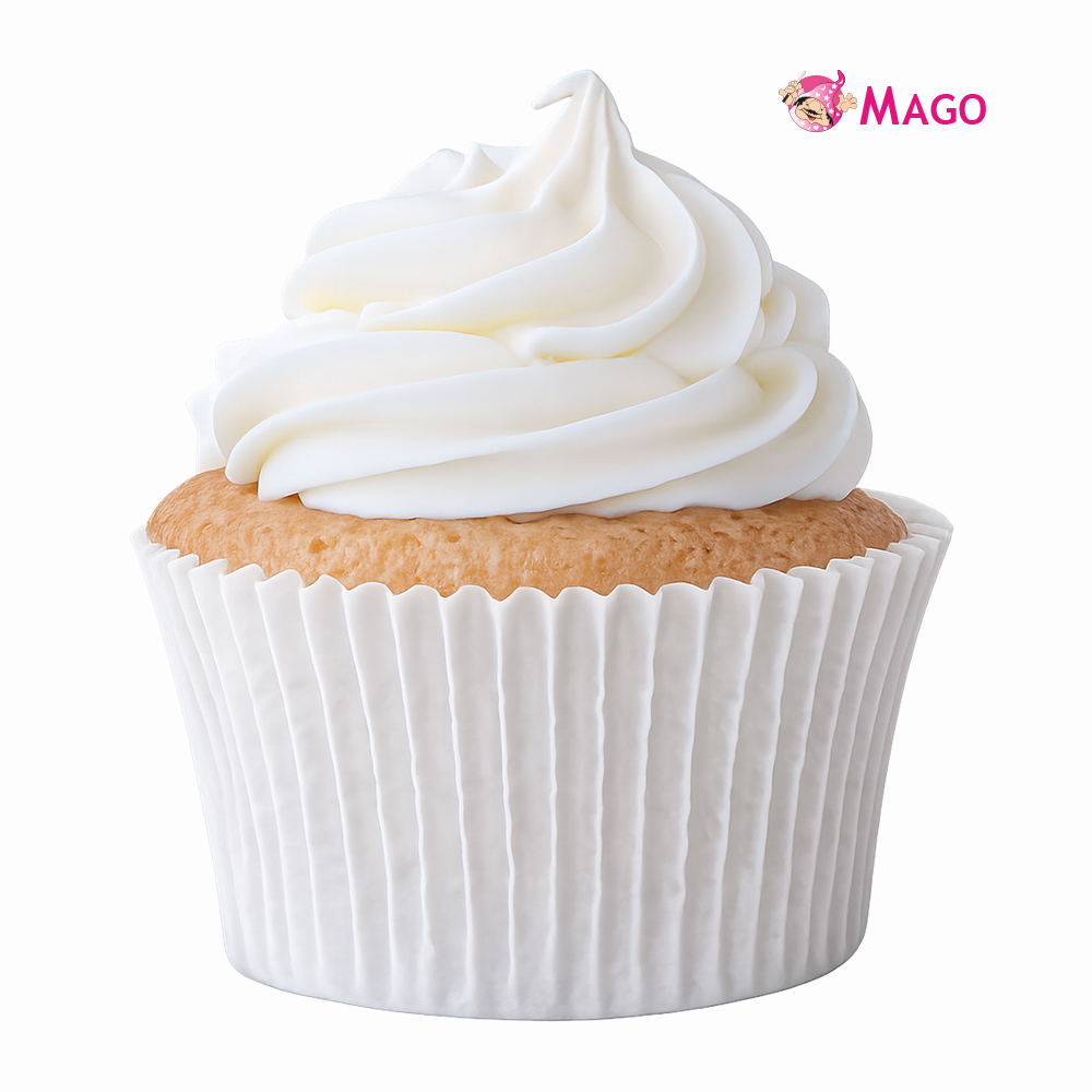 FORMA MAGO PAPEL CUPCAKE BRANCA C/45 UNIDADES