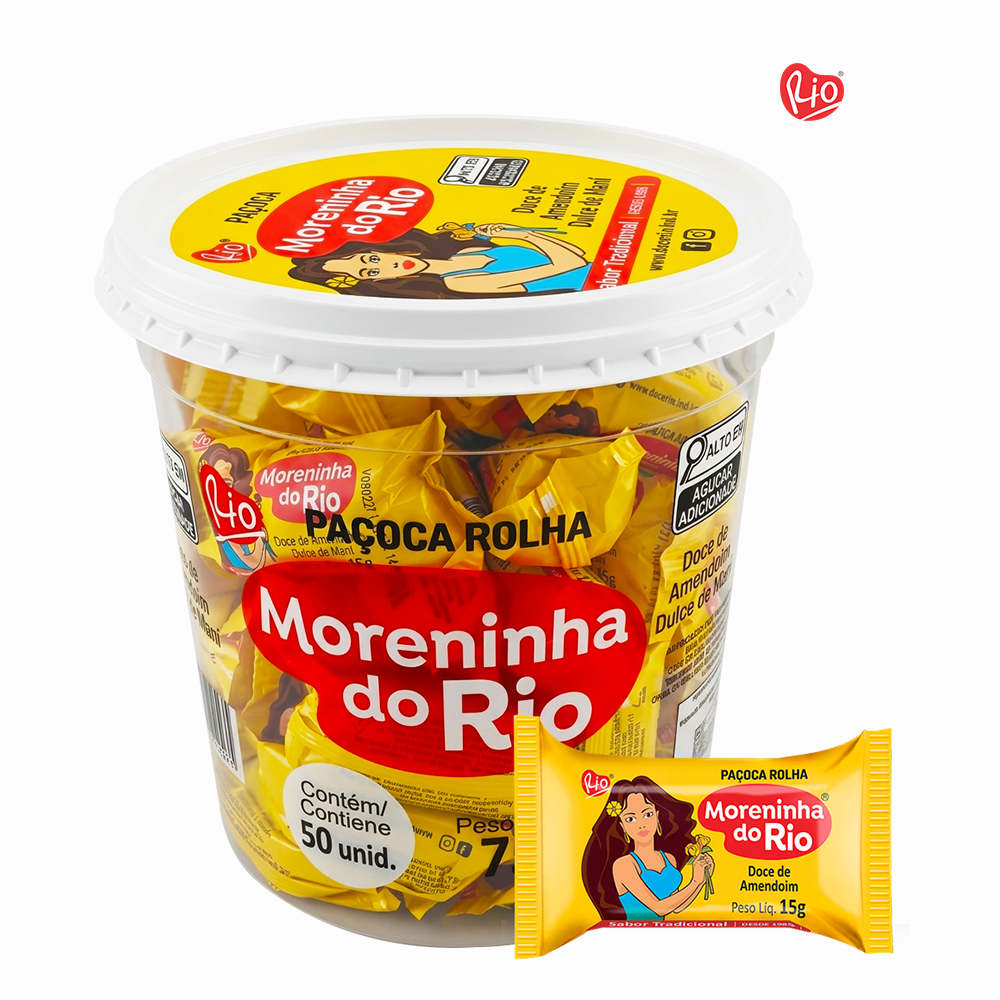 PACOCA RIO ROLHA EMBRULHADA 750G C/50 UNIDADES.
