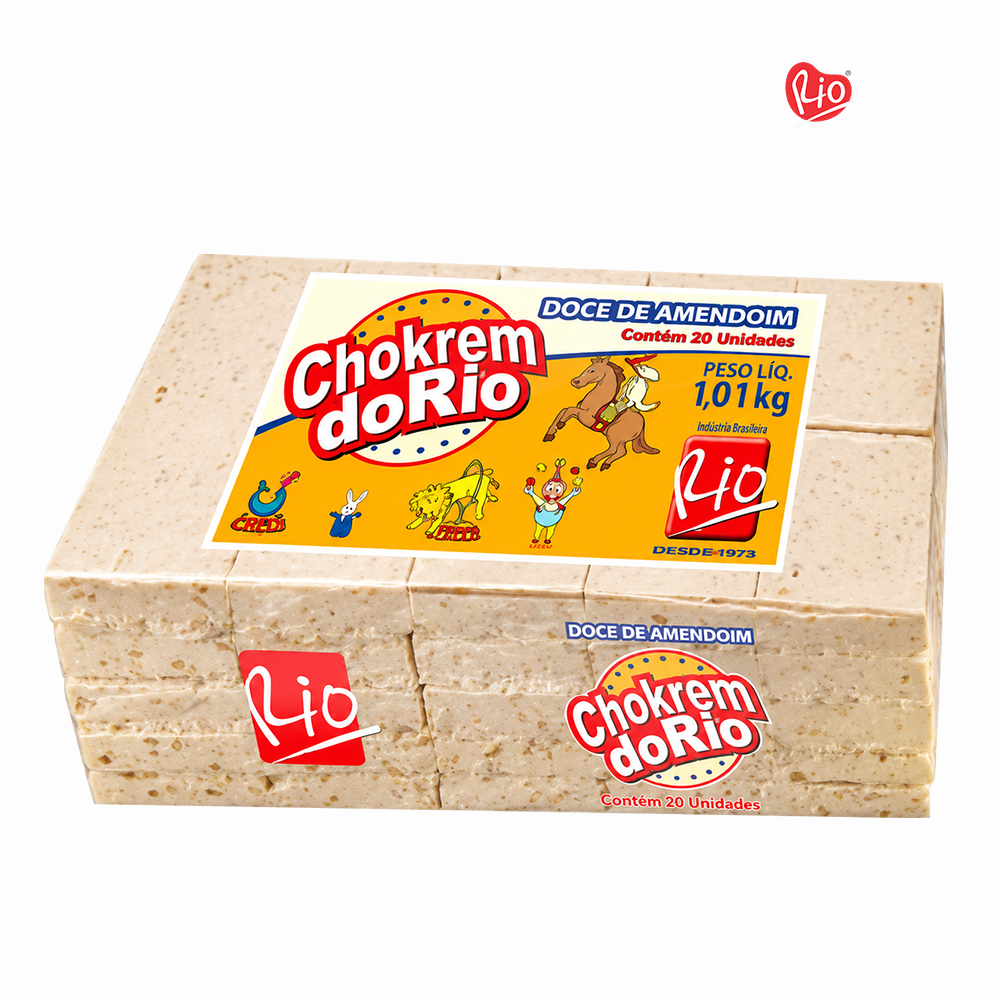 DOCE AMENDOIM RIO CHOKREM 1,01KG - PACOTE C/50 UNIDADES