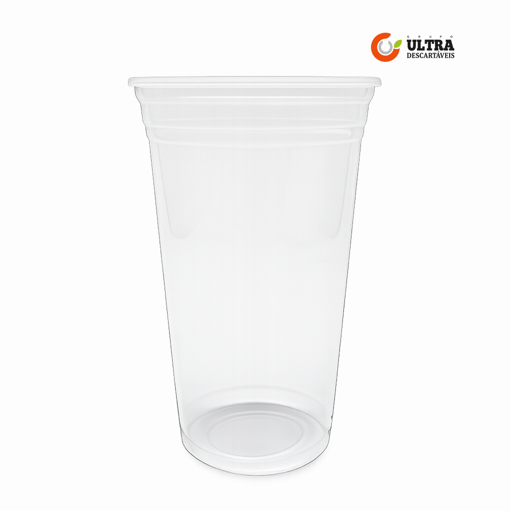 COPO ULTRA TRANSPARENTE PLASTICO PP 400ML LISO C/1000 UNIDADES