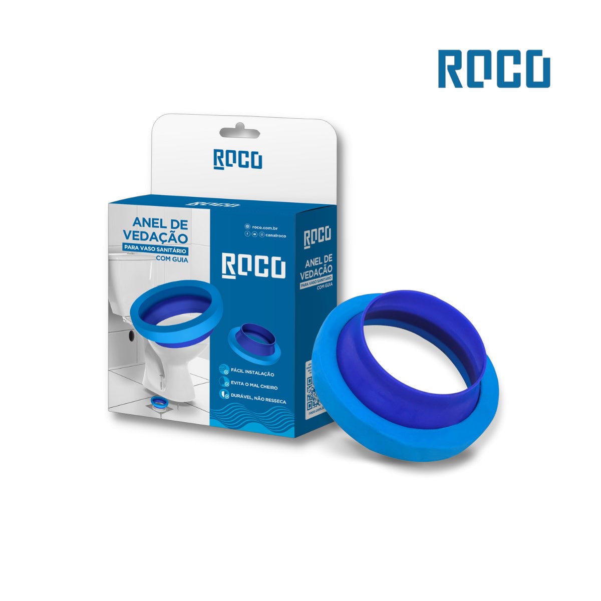 ANEL ROCO VEDACAO C/GUIA P/BACIA SANITARIA
